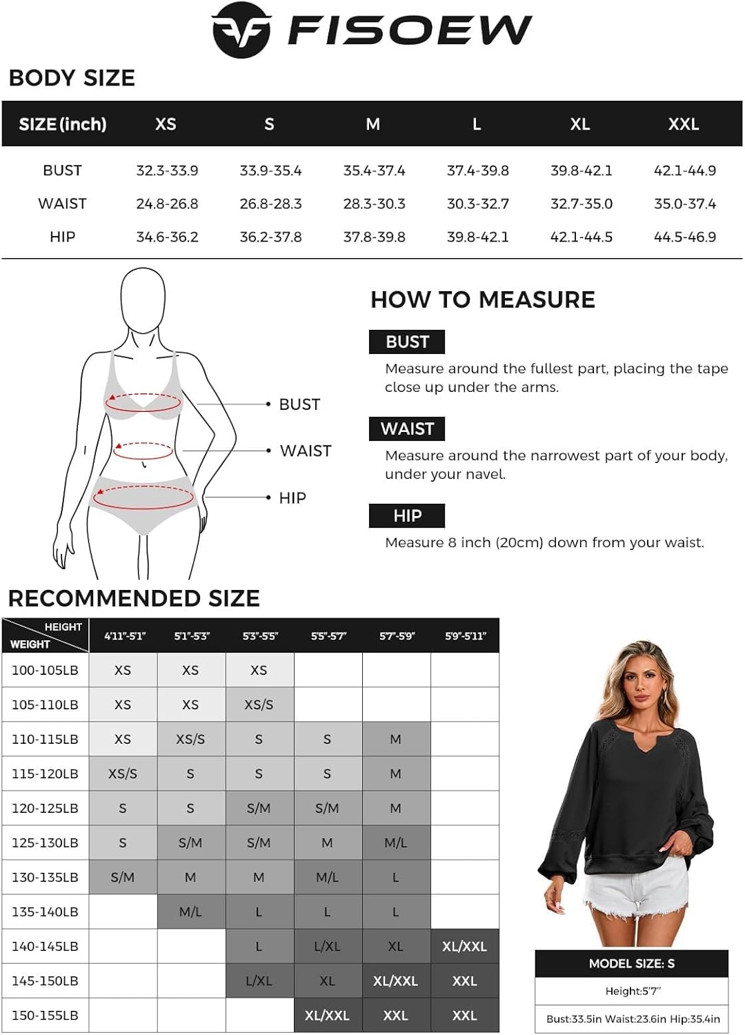 image:imageFisoew Womens Casual Sweatshirt Lantern Long Sleeve V Neck Lace Loose Fit Fall Pullover TopsPink
